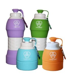 Sapab Silicone Collapsible Water Bottles